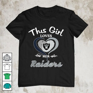 This Girl Loves Her Heart Las Vegas Raiders Shirt